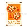 Pizza Party In Naples Italy Tickledspink Metal Plaque Poster Bar Cave Wall Decor Party Print Garage Tin Sign Poster