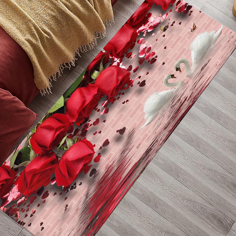 3D Printed Carpet Living Room Kitchen Floor Mat Entrance Carpet Door Mat Non-slip Bathroom Mat