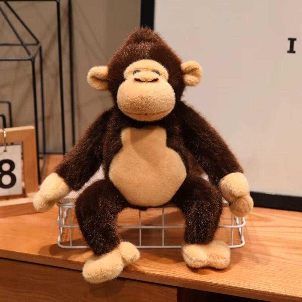 Long Arm Monkey Plush Toy Realistice Orangutan Plush Doll Large Plush Monkey Doll Room Decor