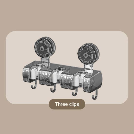 Настенный держатель для швабры, держатель для щетки, прочный, выдерживающий нагрузку, простая установка, противоскользящая швабра