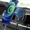 Magnetic Car Wireless Charger Air Vent Mount for MacSafe iPhone 15 14 13 12 11 Pro Max Mini Magnet Phone Holder Stand