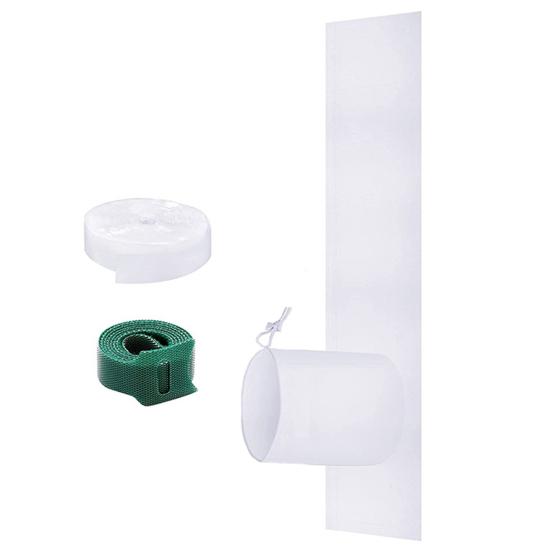 Window Vent Kit with Fastening Strap Effectively Prevent Wind No Gaps Durable Casement Crank Window AC Unit Window Seal Office Supplies