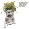 Бульдог Собака Горшок для цветов Смешная Собака Средний палец Смола Цветочный горшок Милое Животное Форма
