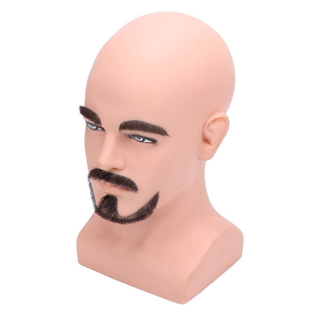 Мужская голова манекена с W-образной бородой, имитация мужской головы манекена, учебная голова манекена с бородой, голова манекена Mo