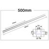 1Pcs Slide Guide Rail T-Track T Slider Fixture Slot Slide Aluminium Alloy T-Slot Track 300-600mm 19 Type 19x9.5mm