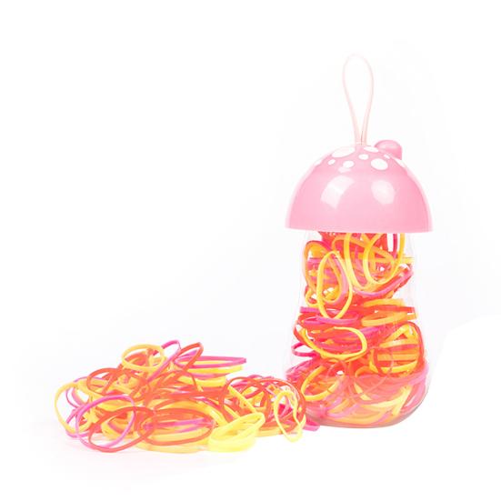 1 бутылка, эластичная резинка для волос, практичные держатели, резинка для волос, милый детский TPR, резиновый хвост в форме бутылки для детей