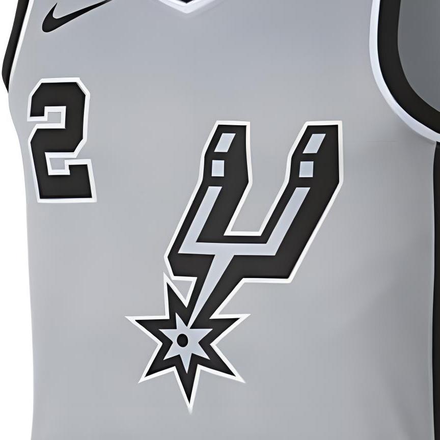 Nike Баскетбольная майка Kawhi Leonard Statement Graphic Loose Breathable для мужчин, серая 877224-007