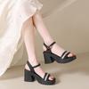 Клиновидная подошва с платформой Водонепроницаемые Сандалии женские в римском стиле Летняя обувь 2025 Удобные Роскошные сандалии