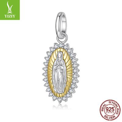 Подвеска из стерлингового серебра S925 Дева Мария Ювелирные аксессуары Мода через границу Мать DIY Бусины