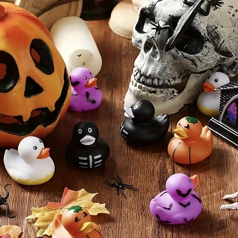 5 шт. резиновых уток на Хэллоуин оптом, утки, украшение для автомобиля, наполнитель для сумки с подарками на Хэллоуин, подарки на вечеринку, игрушки