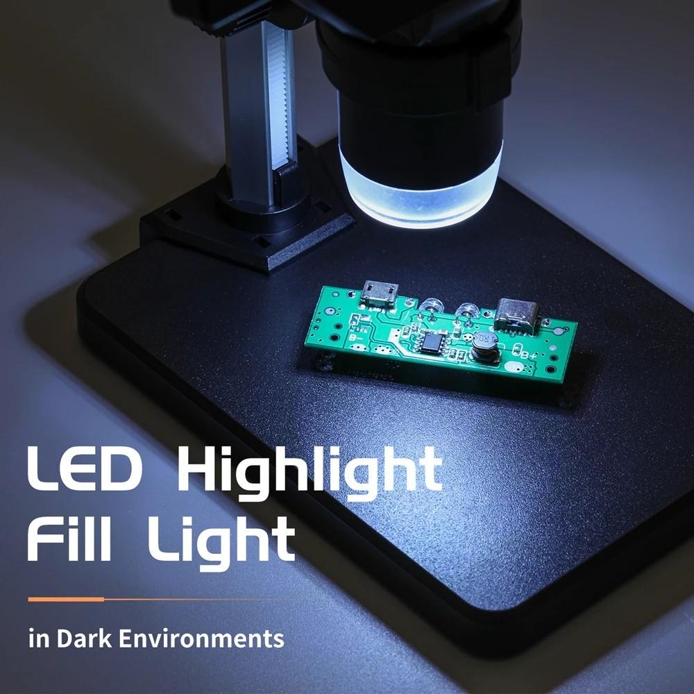 5,5-дюймовый Промышленный Микроскоп для Технического Обслуживания Электронная Лупа Ювелирный Микроскоп Электронный Цифровой Микроскоп