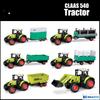 1/32 Claas Tractor Front Loader Transport Agricultural Truck RMZ City Toy Car Farm Model Diecast Miniature Gift for Boy Children