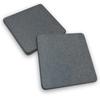 OrangeBase Diatomaceous Earth Coasters, Certified Asbestos-Free, Water-Absorbent, Moisture-Regulating, Deep Gray, Square, Set of 2, Absorbs Water from