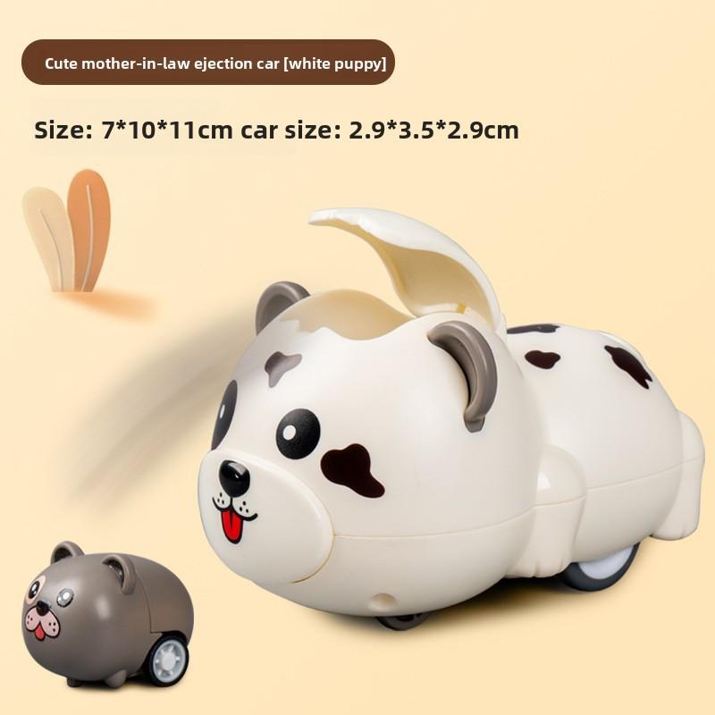 Animal Inertia Toy Car With Launching Function For Kids Play And Development
