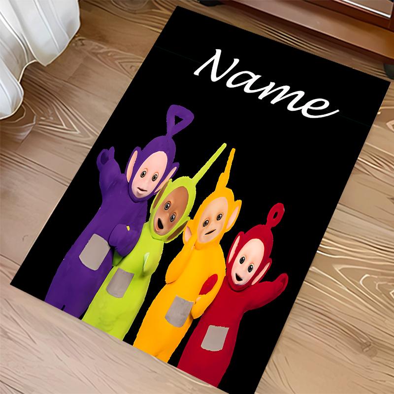Custom personalization Teletubbies Print Area Rug - Soft, Washable Non-Slip Indoor Mat,Living Room,Home&Office Decorative Rug