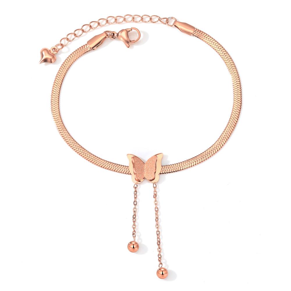Tassel Snake Bone Chain Bracelet Charming Girl Fashion Butterfly Bracelet Gold Elegant Versatile Party Gift Jewelry