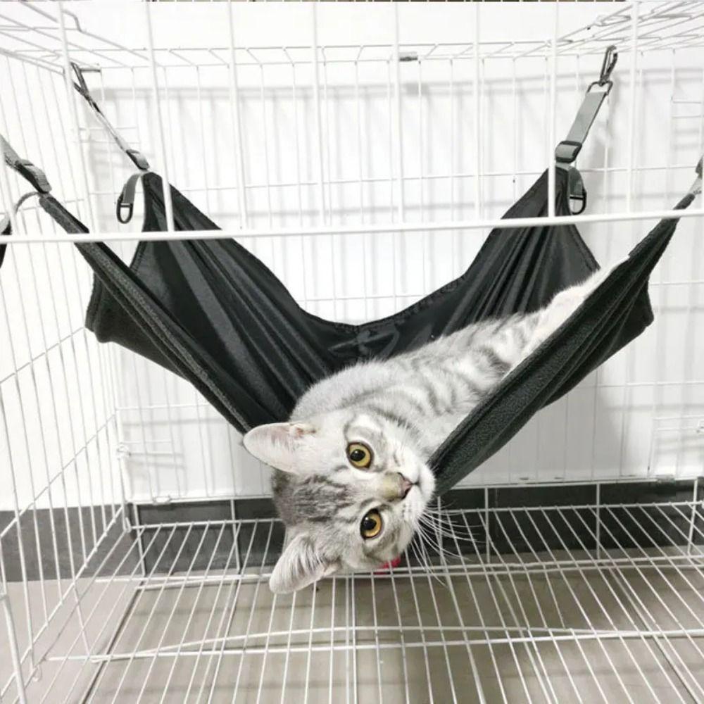 Soft Cat Hanging Hammock Breathable Cats Hanging Sleeping Bed Pet Cage Hammock  For Four Seasons