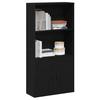 VidaXL Bookcase Black Oak 60x24x120 Cm Engineered Wood, Bookshelf, Storage Rack, Book Holder, 860419