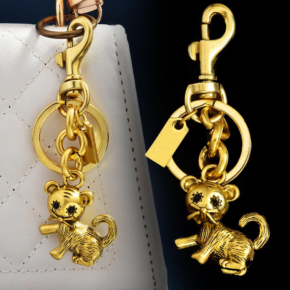 3D Металлический брелок с кошкой и динозавром - Рекламный подарок, подвеска для ключей