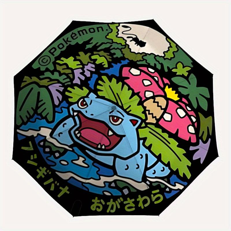 Автоматический складной зонт Pokemon с прочным железным каркасом, портативный компактный дорожный зонт, всесезонный, для вечеринок 0807079
