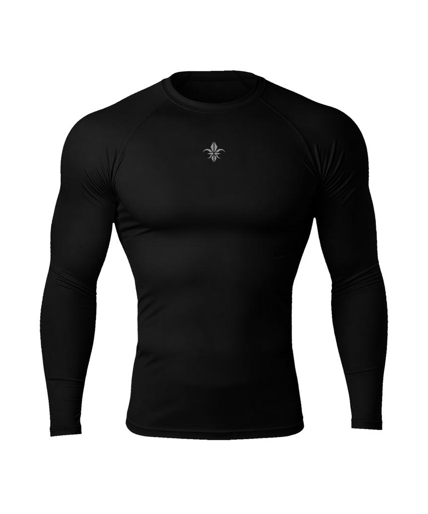 CARMID Silver Logo Compression Long Sleeve [Black]