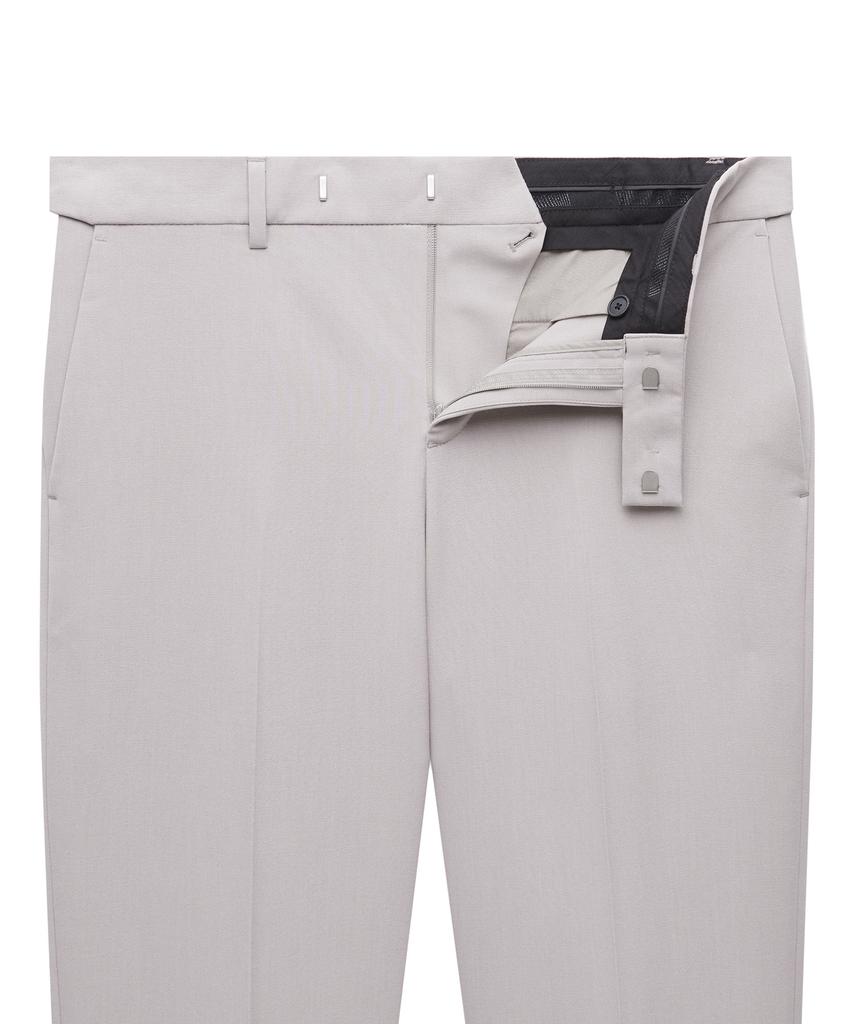 MUSINSA STANDARD Lightweight Semi-Wide Hidden Elastic Waist Slacks [Light Beige]