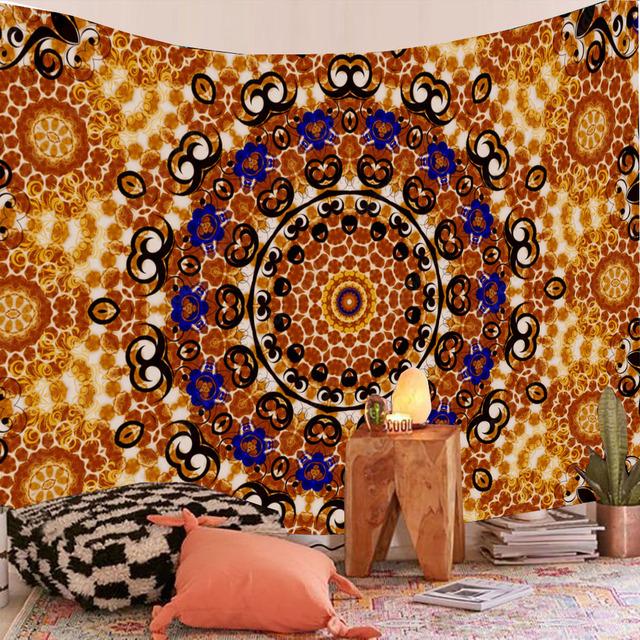 Indian Mandala Tapestry Wall Hanging Colorful Boho Home Decor Beach Throw Rug Blanket Room Decor Aesthetic Bohemian Tapestries