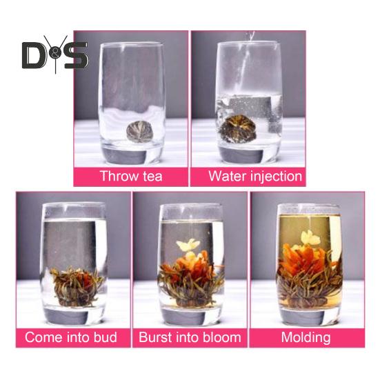 Handcrafted Flowering Tea Balls Eco-friendly Natural Herbs Luxurious Blooming Tea Flowers Chinese Green Tea