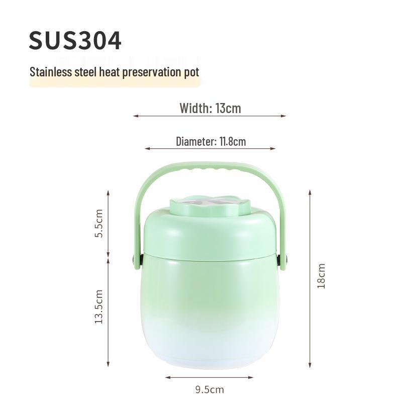 Многослойный изолированный ланч-бокс бенто из нержавеющей стали