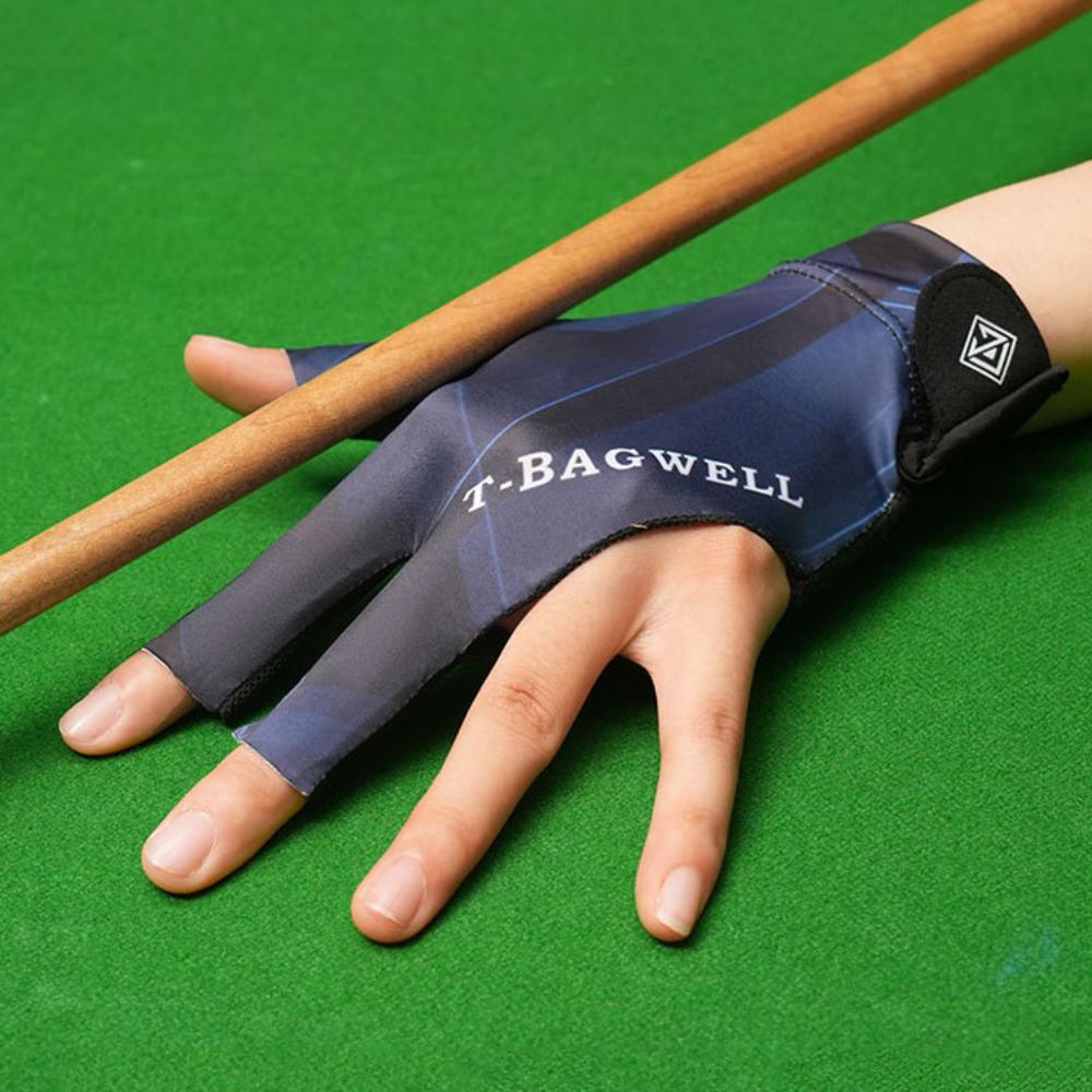 Эластичные бильярдные перчатки для левой руки, перчатки с тремя открытыми пальцами, женские