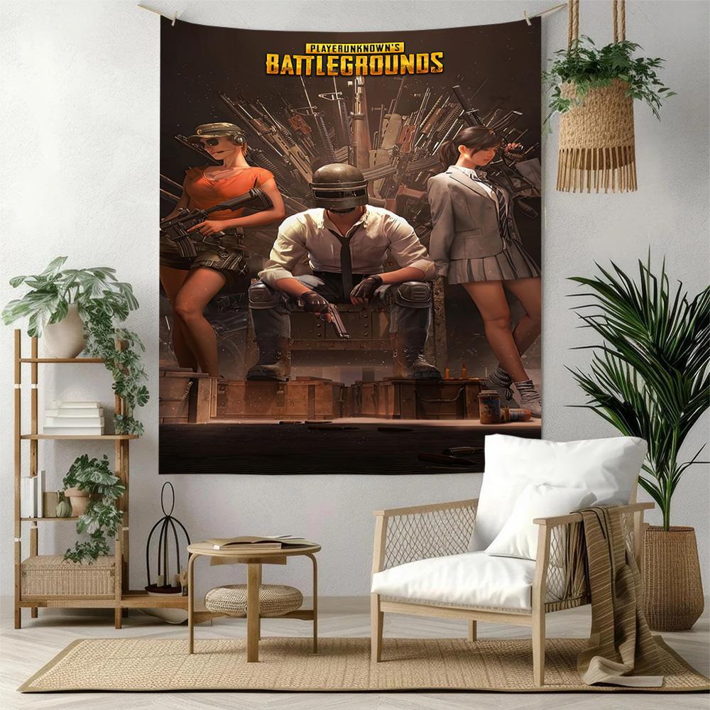 Pubg Mobile Wall Decor Tapestry Art For Pet Memorial Birthdaywedding Party Backdrop Family Gift