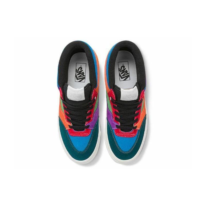 Vans Кроссовки Half Cab 33 DX Кожаные Высокие Унисекс Синий Оранжевый Фиолетовый VN0A5KX6448