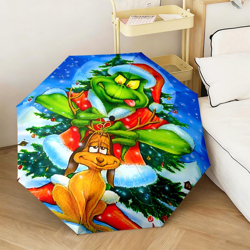 Christmas Comedy How the Grinch Stole Christmas Umbrella home essential wrought iron eight legged multifunctional travel camping essential umbrella 21