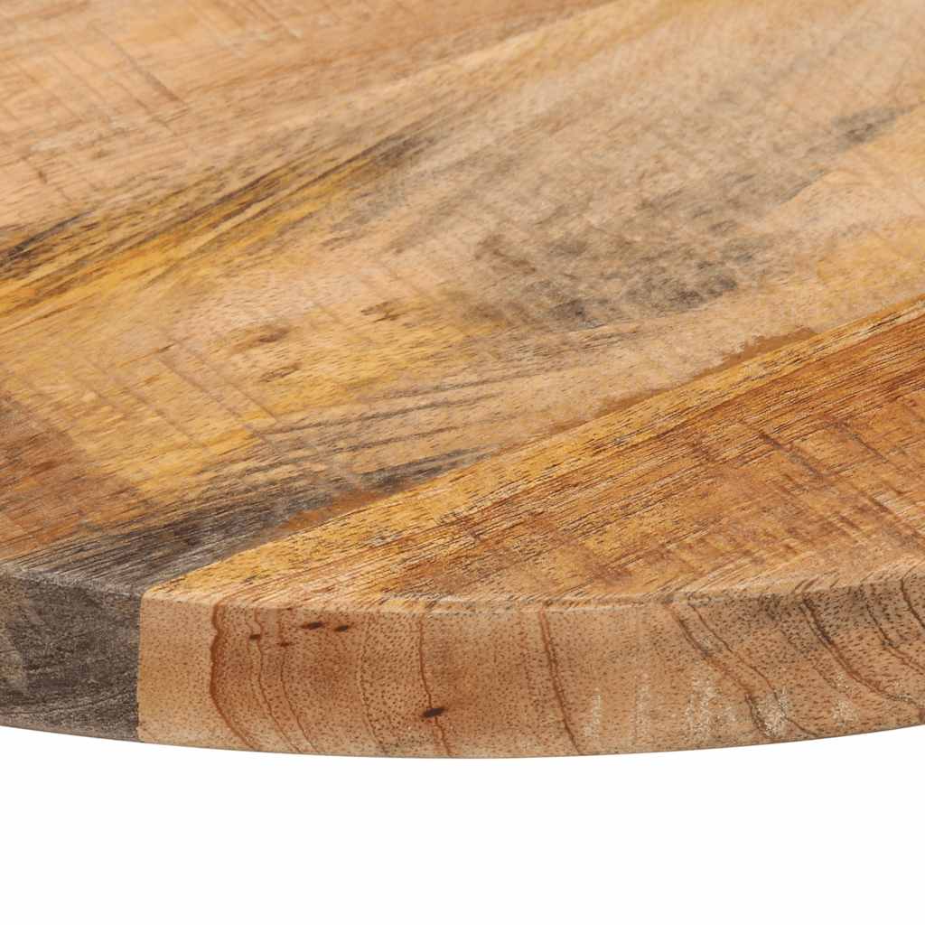 Table Top Ø 40x2.5 cm Round Rough Solid Mango Wood