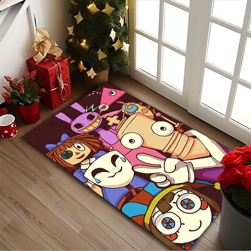 1pc Office Carpet, The Amazing Digital Circus Chair Rug, Living Room Printed Area Rug, Home Chair Floor Mat