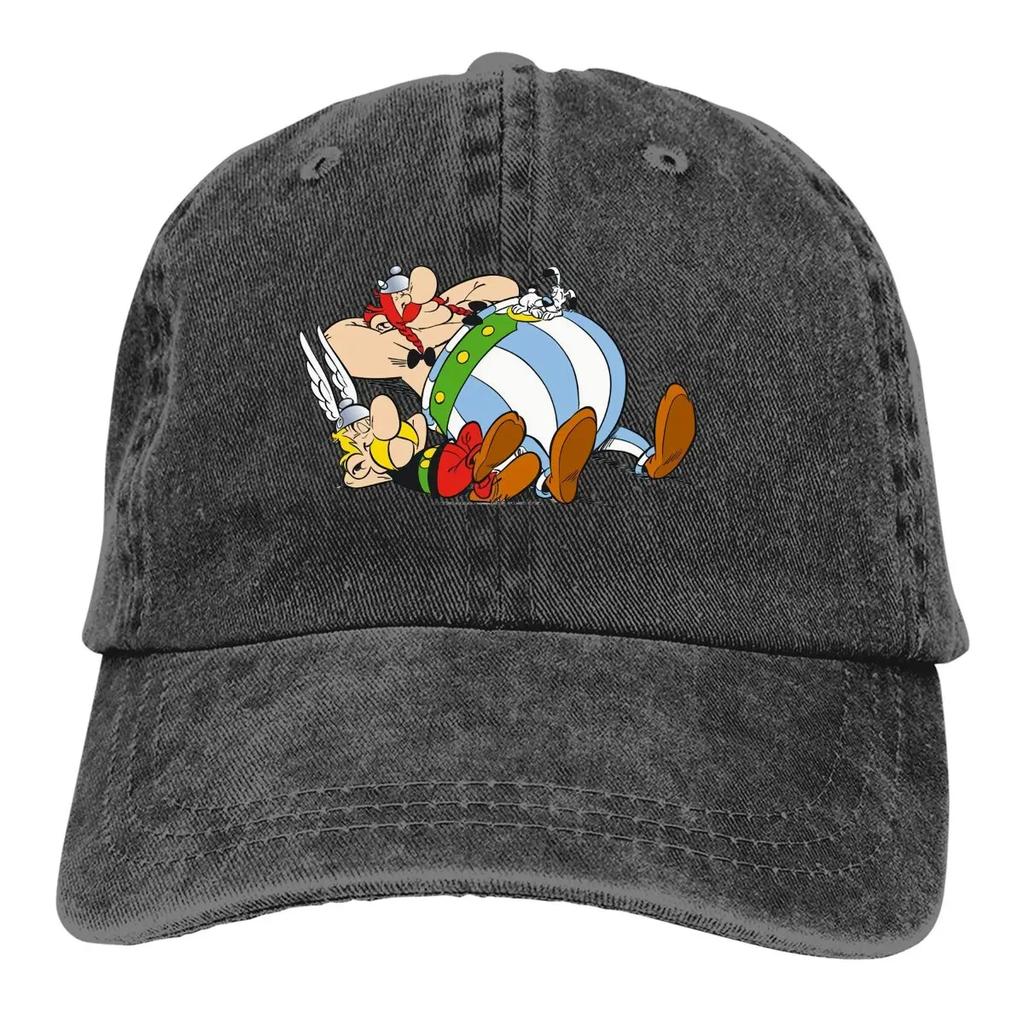 Стирка Унисекс Бейсболка Сон Грузовик Snapback Кепки Папина Шляпа Астерикс и Обеликс Гольф Кепки
