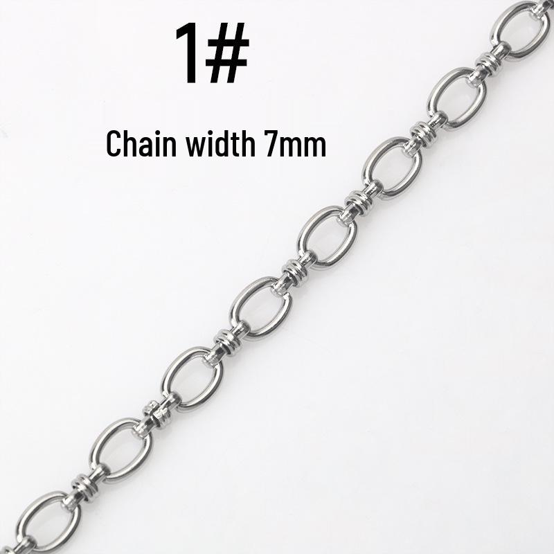 Ожерелье/браслет ручной работы из нержавеющей стали, цепочка в виде колец, аксессуары