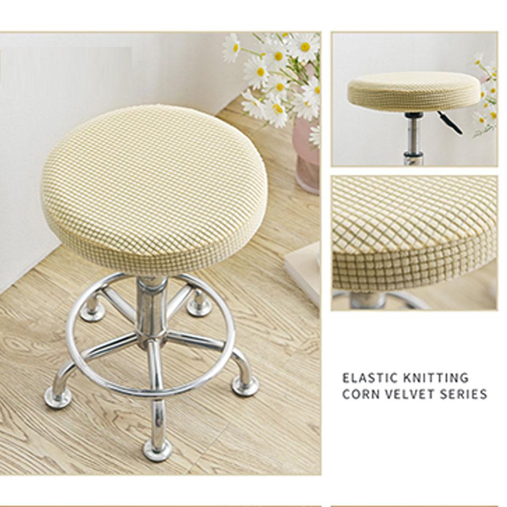 Круглый чехол для табурета, обеспечивающий долговечность и яркие цвета, наволочка для подушки, моющиеся чехлы для барных стульев