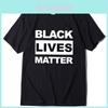 Стильная черная футболка 'Black Lives Matter' против расизма для унисекс, повседневная и удобная