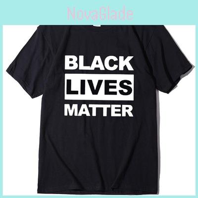 Стильная черная футболка 'Black Lives Matter' против расизма для унисекс, повседневная и удобная