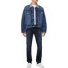 Calvin Klein Повседневная удобная простая джинсовая куртка с длинным рукавом 80-х годов, мужская куртка, темно-синяя 4RB990G-RG8