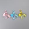 Cartoon Bling Heart Bear Animal Candy Keychain Keyring Creative Cute Bag Pendant