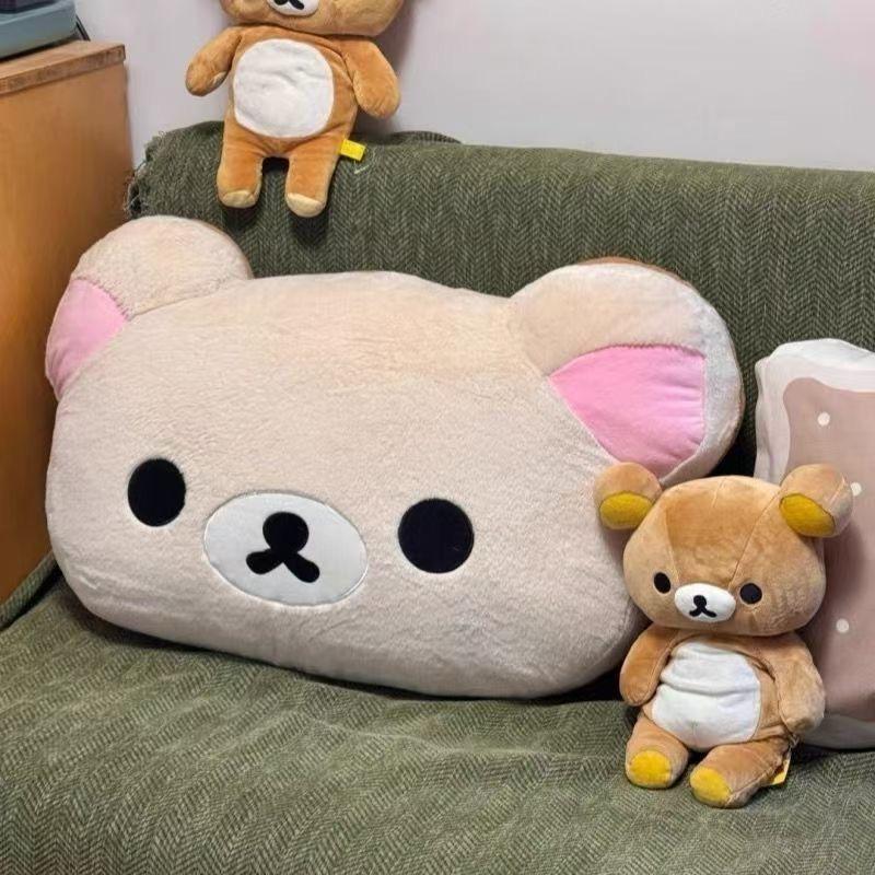 40/60 см Кавайный Плюшевый Rilakkuma Теплая Подушка для Рук Мультяшный Медведь Плюшевая Набивная Игрушка Мягкая Подушка Подарки на День Рождения для Девочек