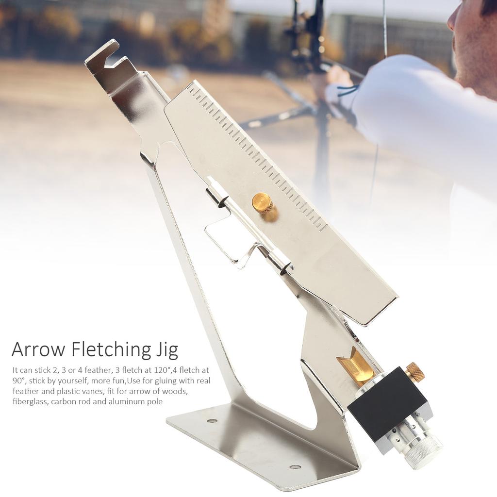 Приспособление для оперения стрел из алюминиевого сплава, регулируемый инструмент для стрельбы из лука «сделай сам», аксессуар для стрельбы из лука