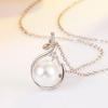 Abs Imitation Pearl Necklace For Women, High-End Sense Bead Necklace Pendant For Mother And Mother-In-Law Birthday Gift Qixi Festival Gift