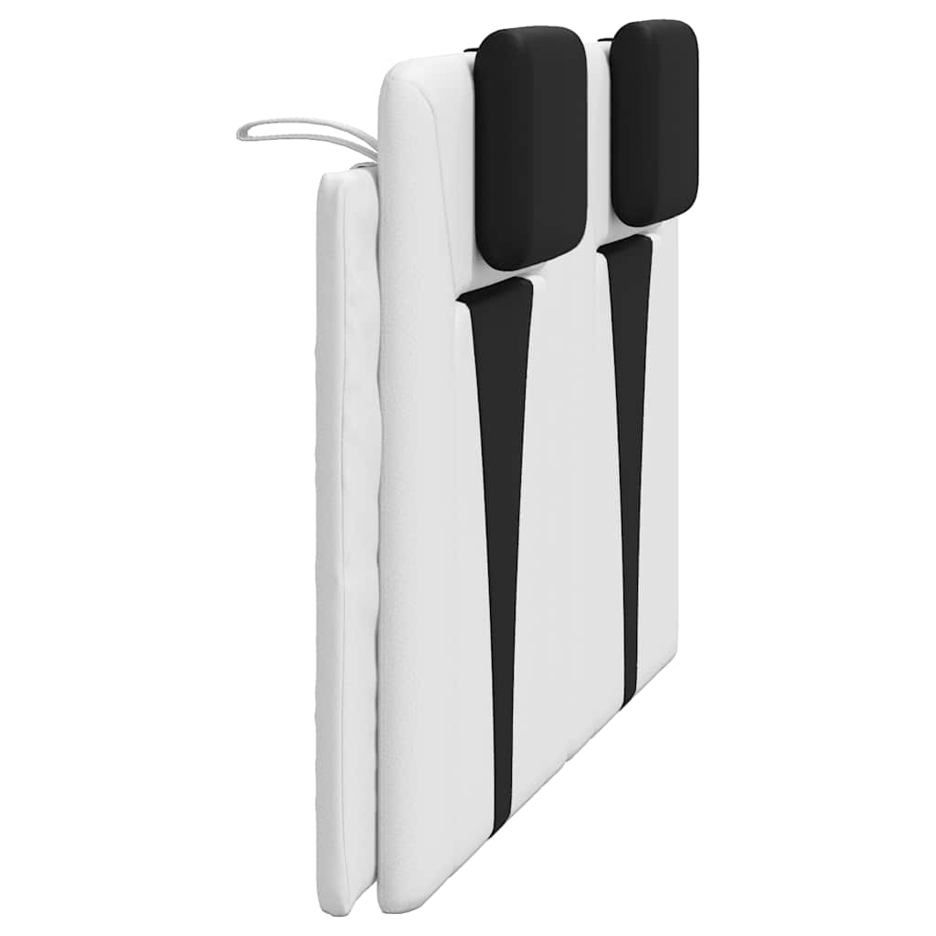 Headboard Cushion Viana White and Black 120 cm Faux Leather