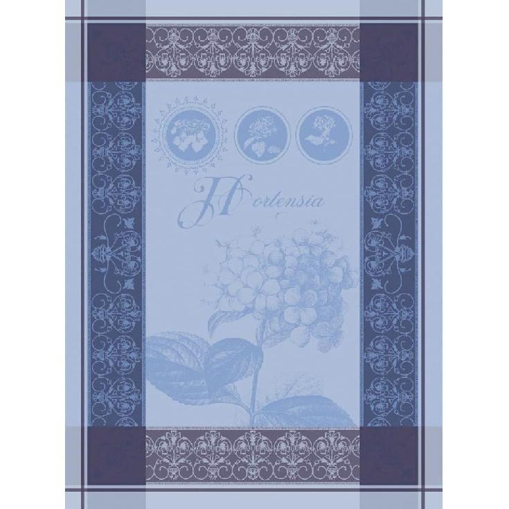 Garnier Thiebaut Maree Basse Lagon (Low Water Lagoon) French Kitchen Towel 22"x30", Cotton, Jacquard