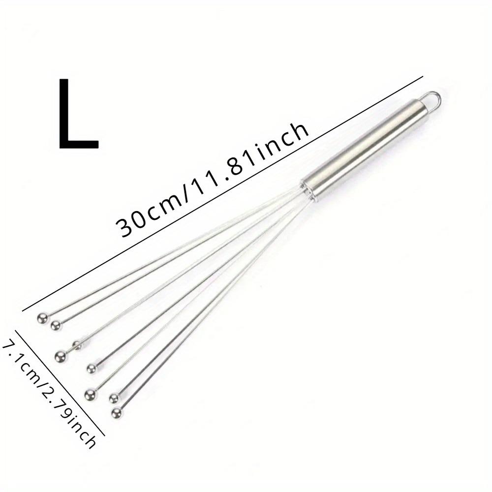1 шт. ручной венчик для взбивания яиц, нержавеющий, набор венчиков с бусинами для взбивания яиц, ручной венчик для яиц и крема, кухонные инструменты для выпечки