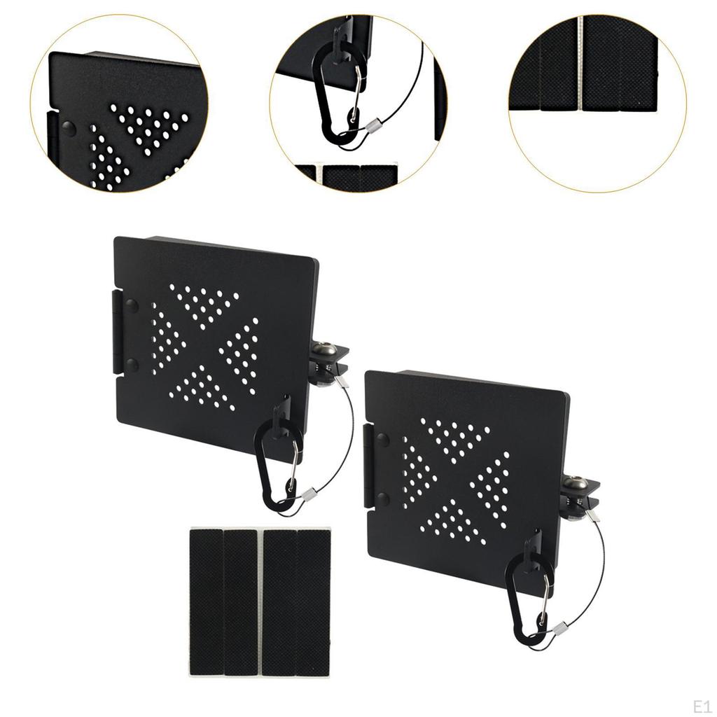 2 шт. Крышка торца автодома с вентиляционными отверстиями Наружные резиновые аксессуары Черный металл Квадрат 4"