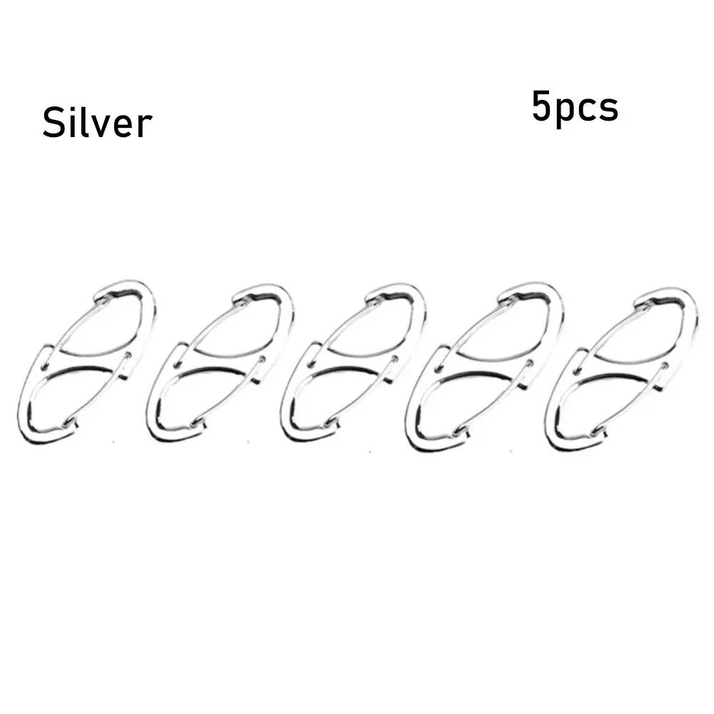 5 шт. цинковый сплав цинка S-типа брелок крючок двухсторонний рюкзак защелка клипса горный альпинизм